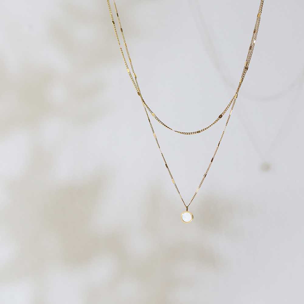 Necklace | SN127 | Layer White Shell
