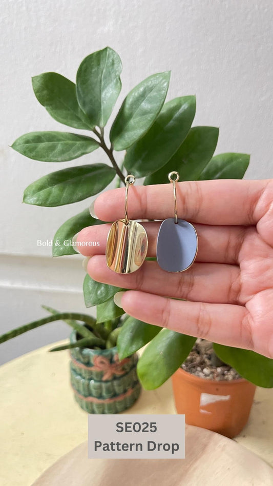 Something Blue Earring | SE025 | Pattern Drop