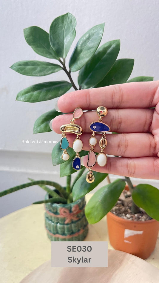 Irregular Asymmetric Earring | SE030 | Skylar