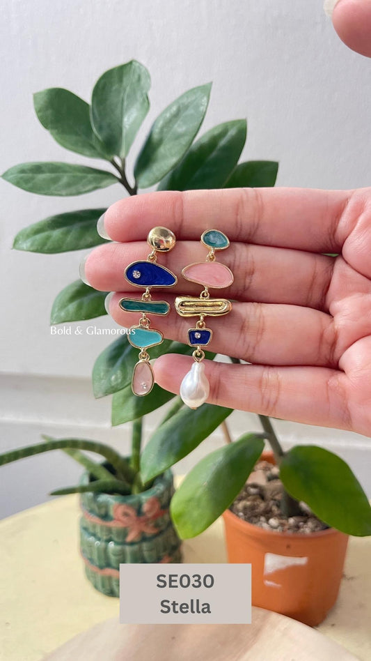 Irregular Asymmetric Earring | SE030 | Stella
