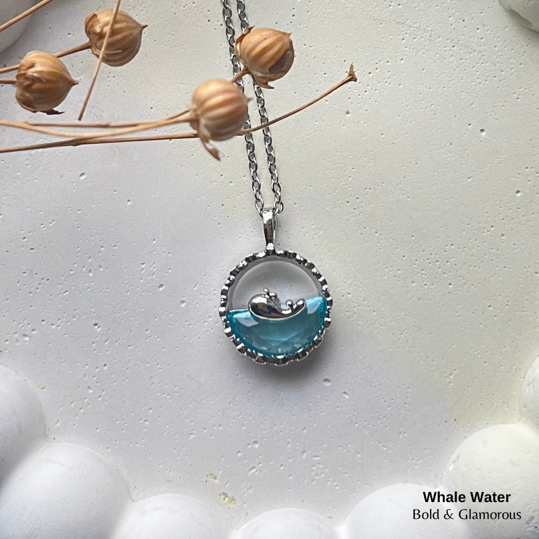 Necklace | SN100 | Whale Water | Silver