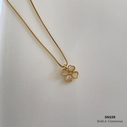 Necklace | SN109 | White Flower