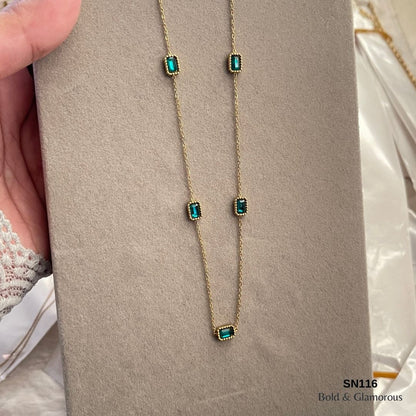Necklace | SN116 | Green Diamond