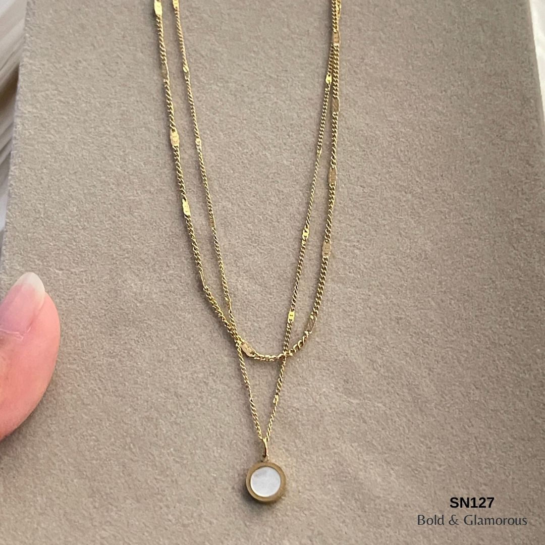 Necklace | SN127 | Layer White Shell