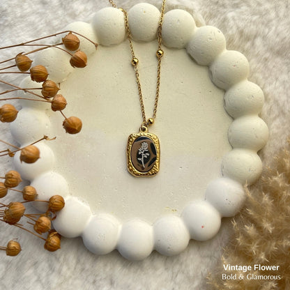 Necklace | SN143 | Vintage Flower