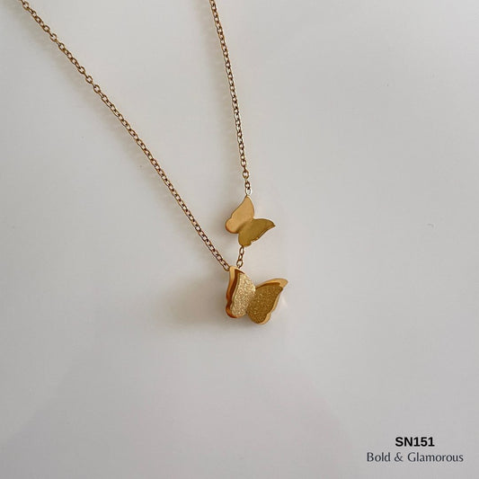 Necklace | SN151 | Double Butterfly