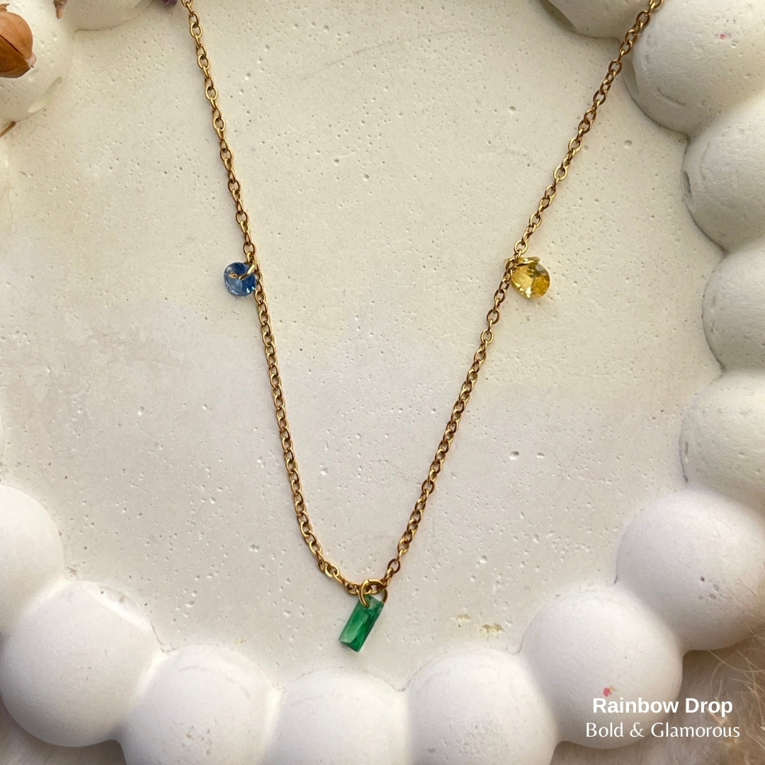 Necklace | SN199 | Rainbow Drop