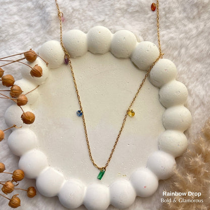 Necklace | SN199 | Rainbow Drop