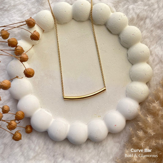 Necklace | SN200 | Curve Bar