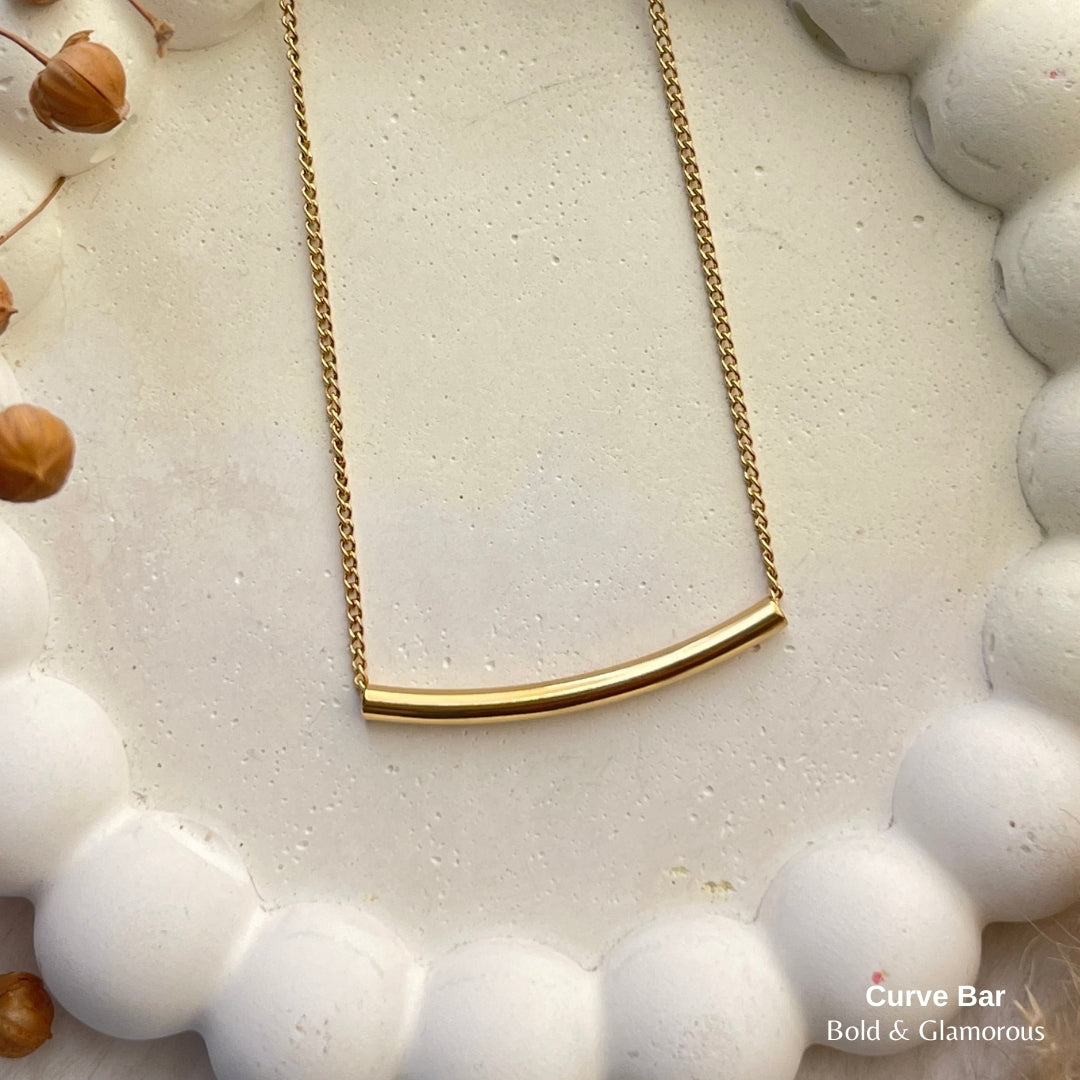 Necklace | SN200 | Curve Bar