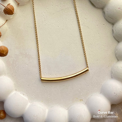 Necklace | SN200 | Curve Bar
