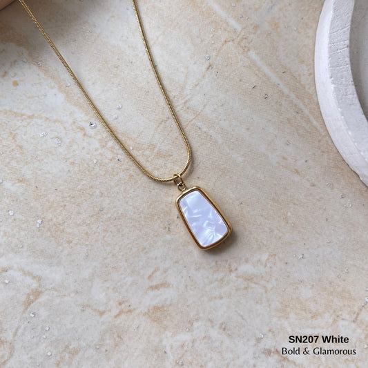 Necklace | SN207 | White Stance