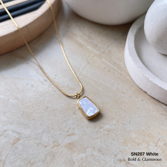 Necklace | SN207 | White Stance