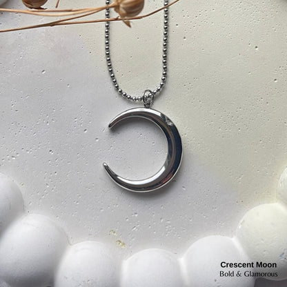 Necklace | SN217 | Crescent Moon | Silver