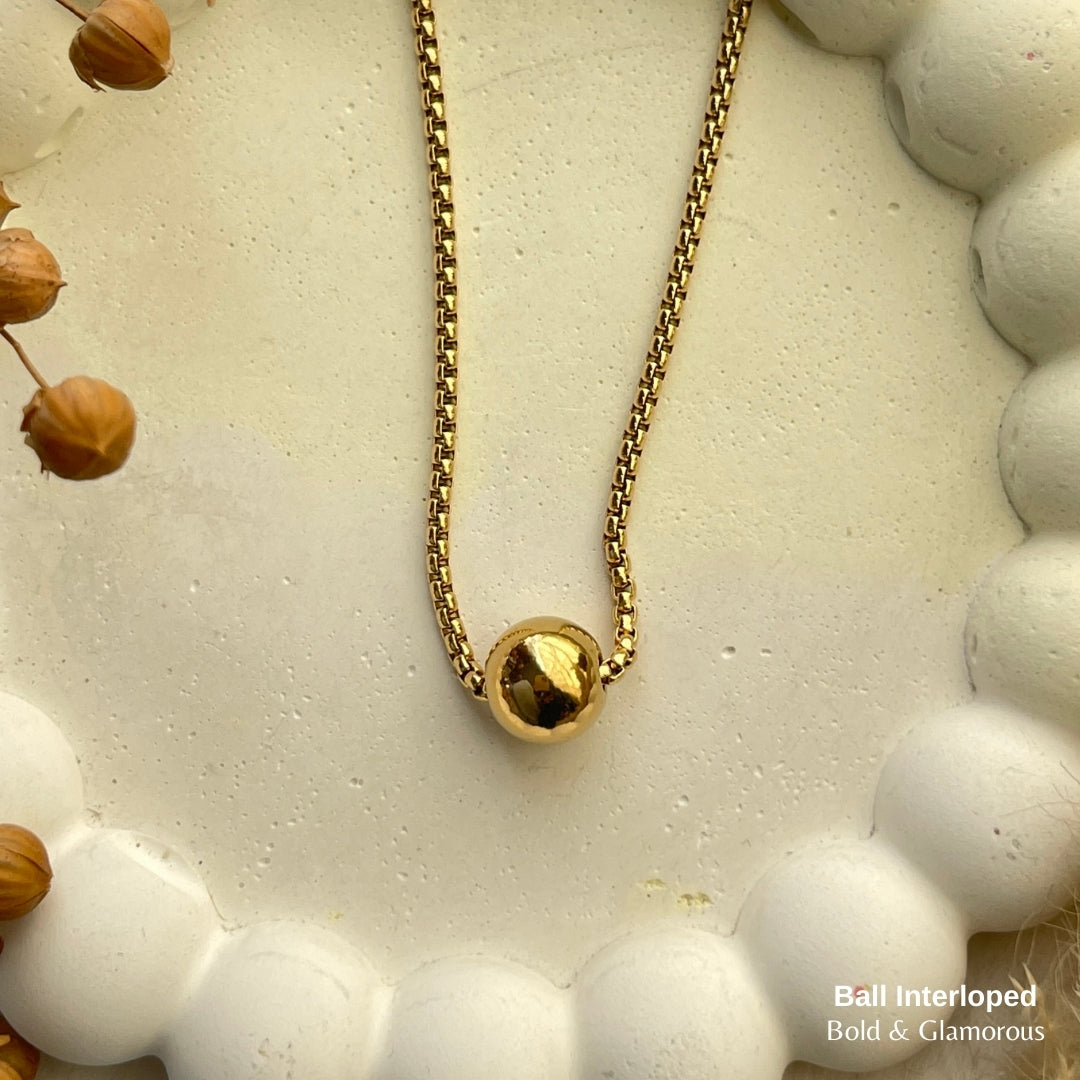 Interloped Necklace | SN238 | Ball Interloped – Bold & Glamorous