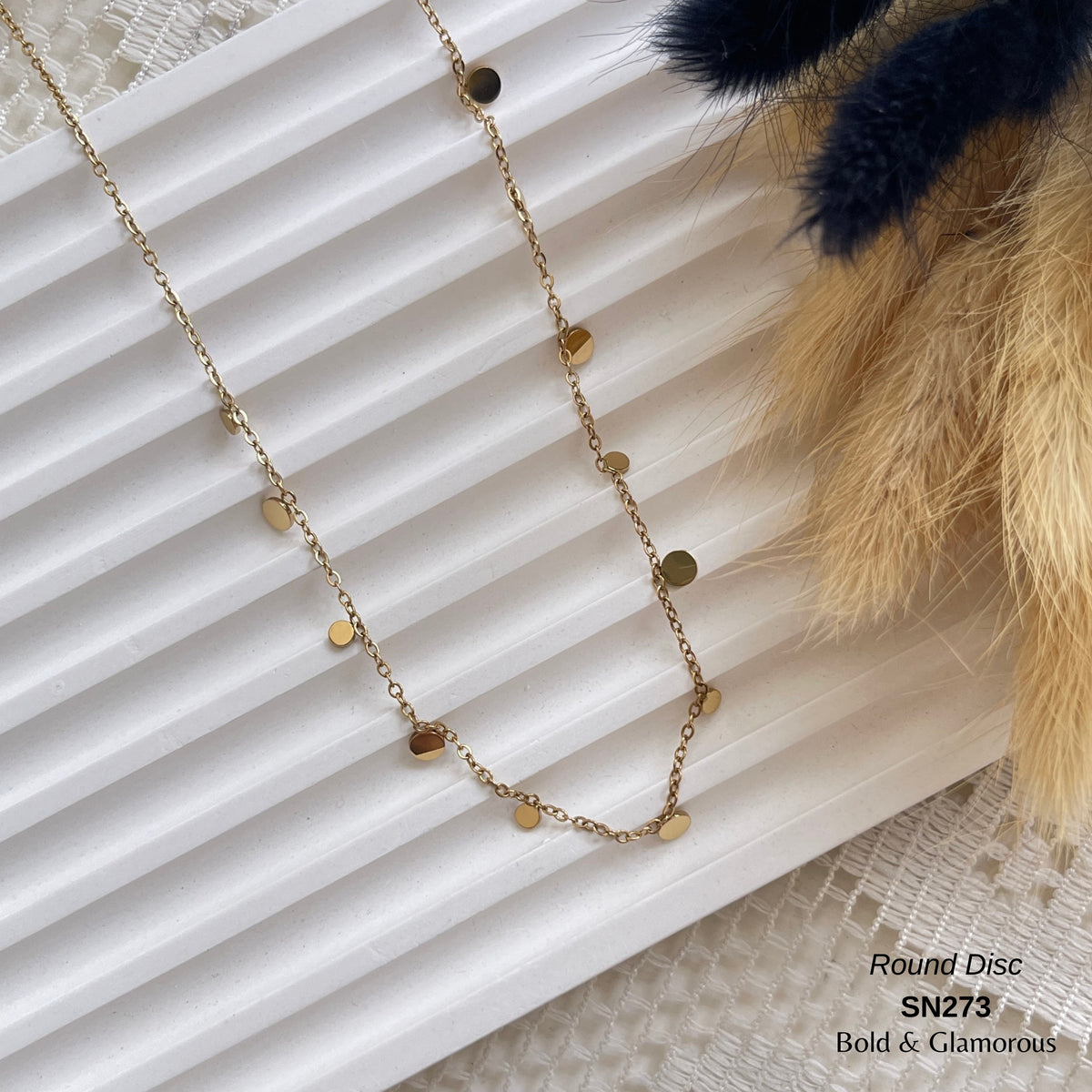 Necklace | SN273 | Round Disc