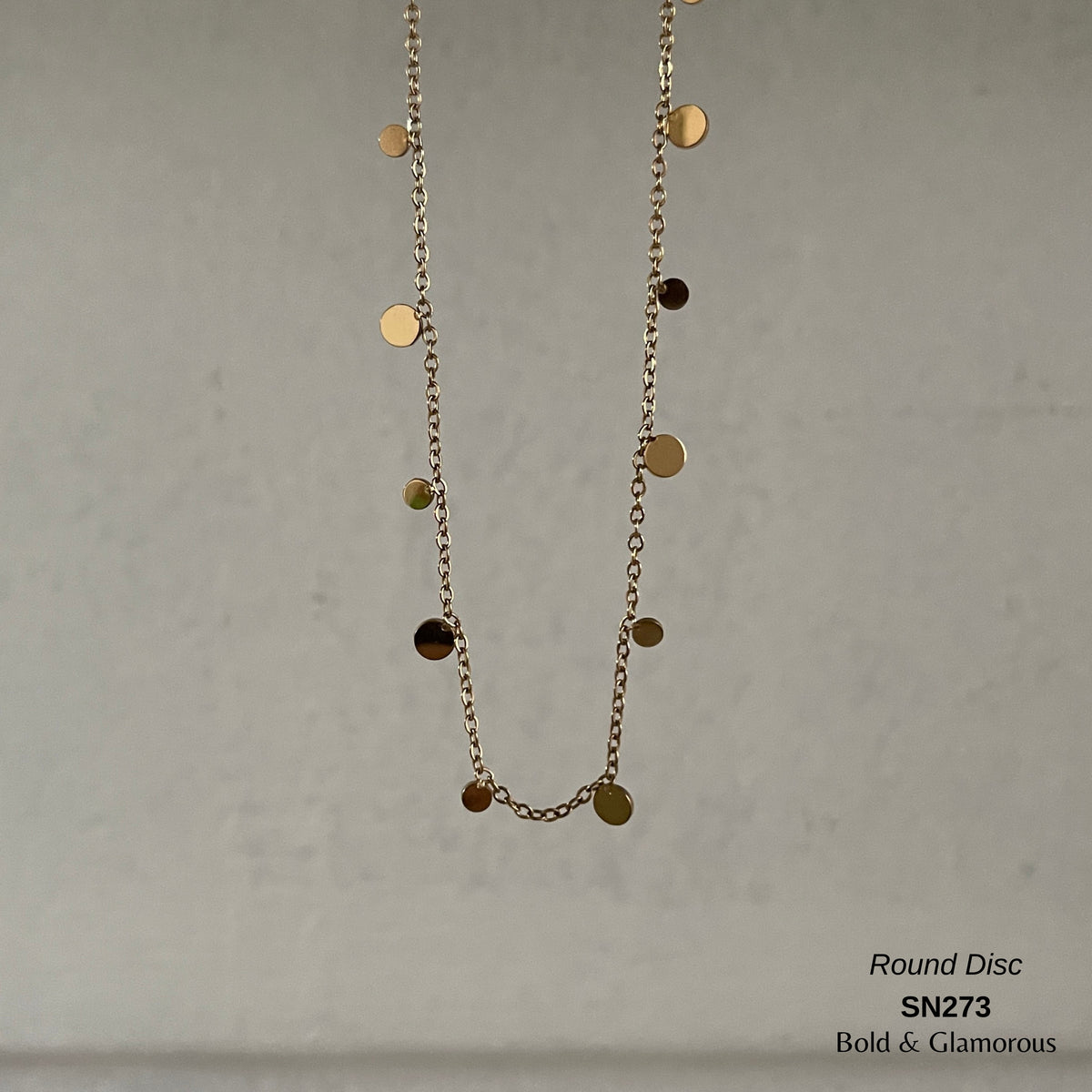 Necklace | SN273 | Round Disc