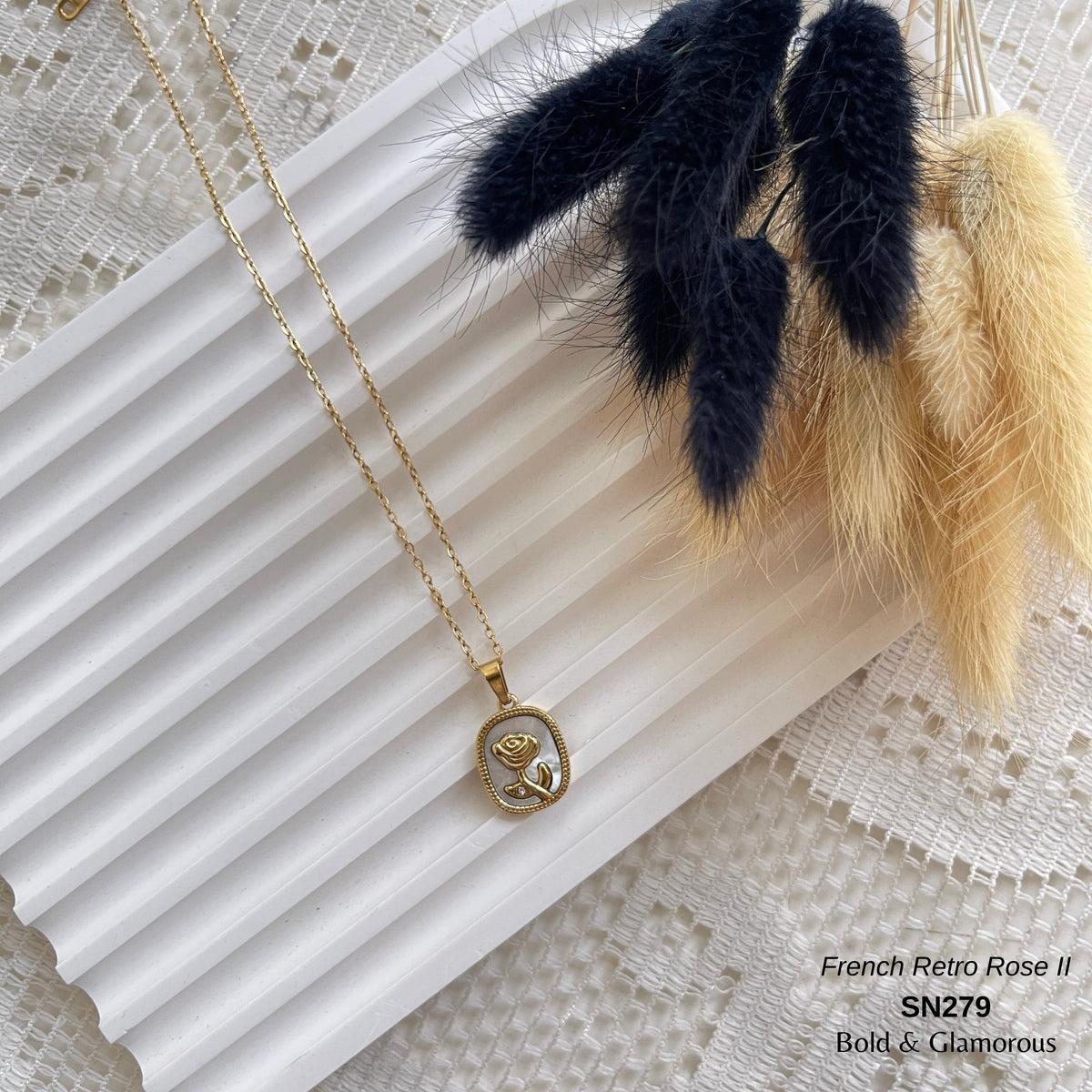 Necklace | SN279 | French Retro Rose II