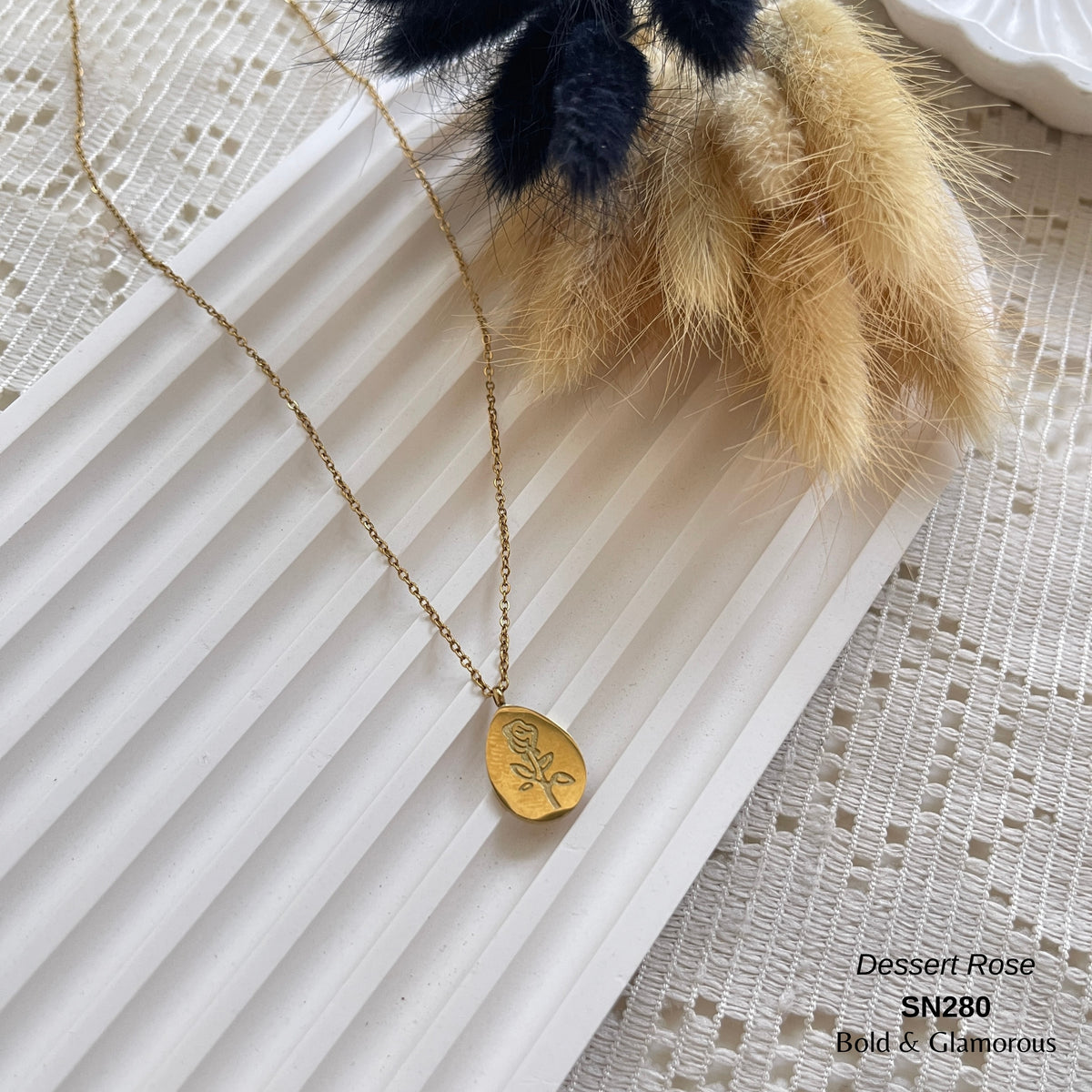Necklace | SN280 | Dessert Rose