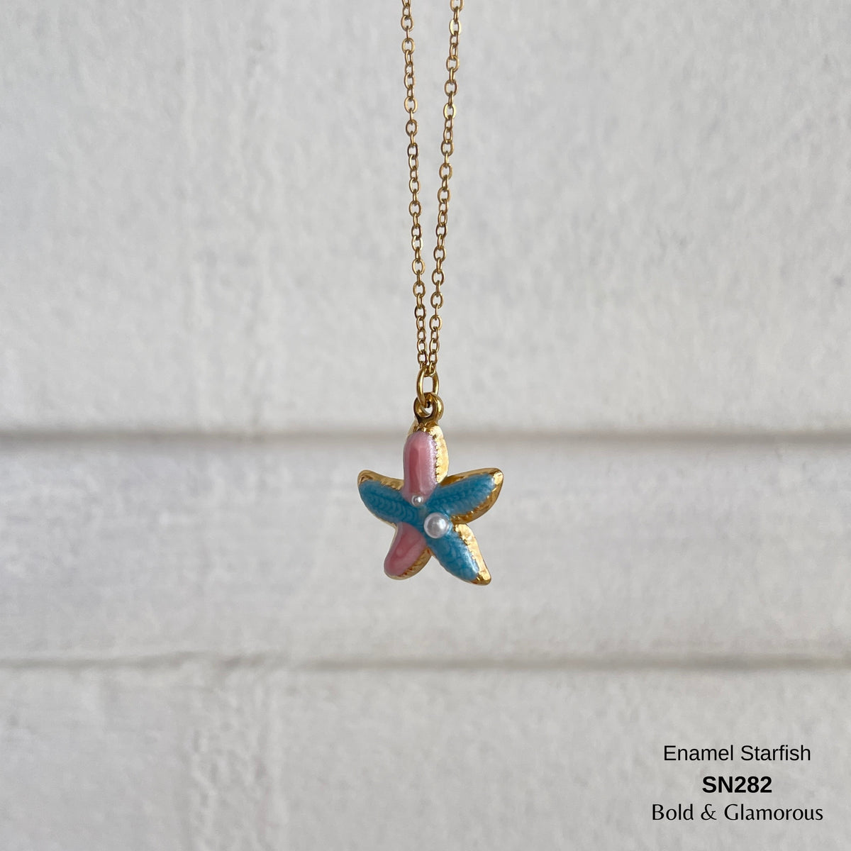 Necklace | SN282 | Enamel Starfish