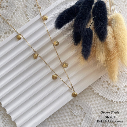 Necklace | SN287 | Seven Shells