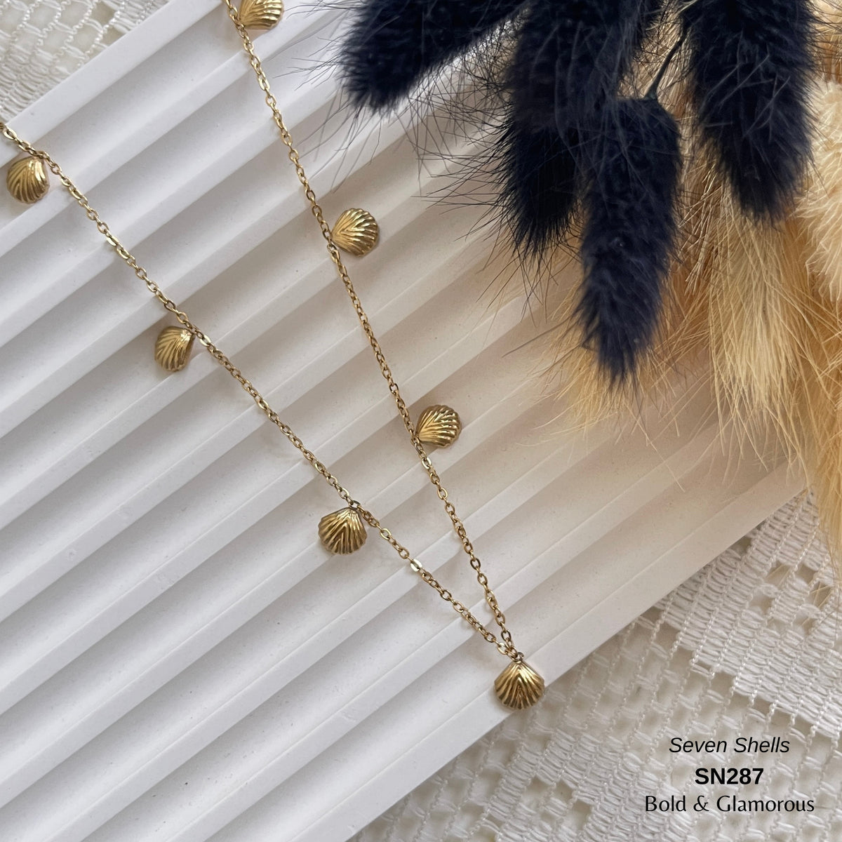 Necklace | SN287 | Seven Shells