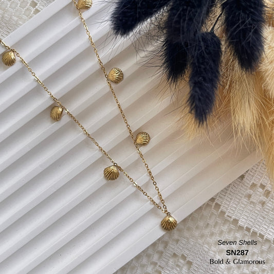 Necklace | SN287 | Seven Shells