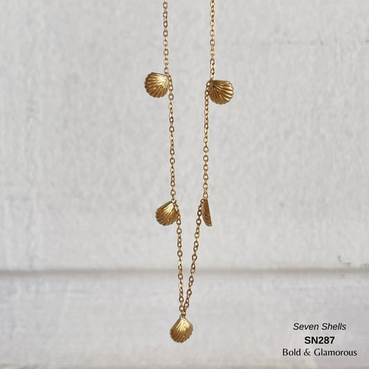 Necklace | SN287 | Seven Shells