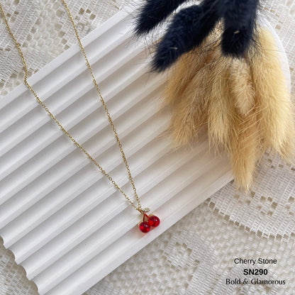 Necklace | SN290 | Cherry Stone