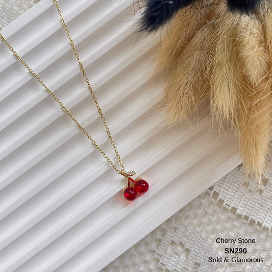 Necklace | SN290 | Cherry Stone