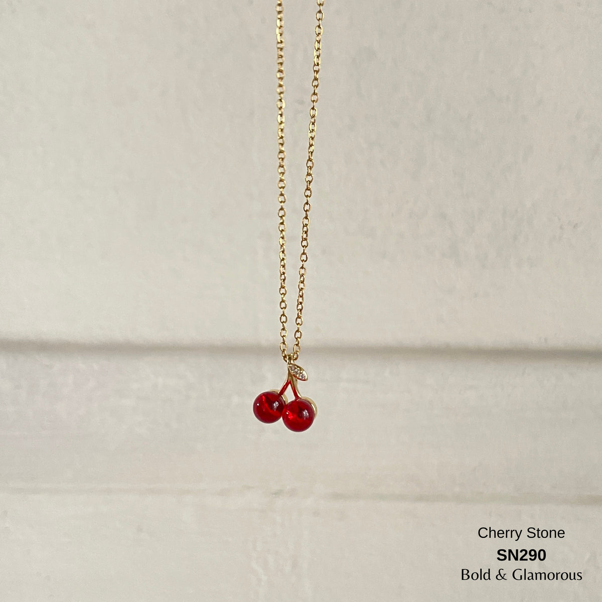 Necklace | SN290 | Cherry Stone