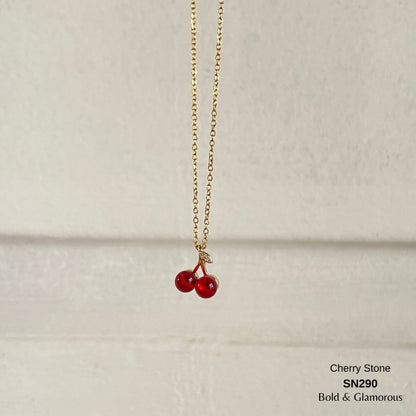 Necklace | SN290 | Cherry Stone