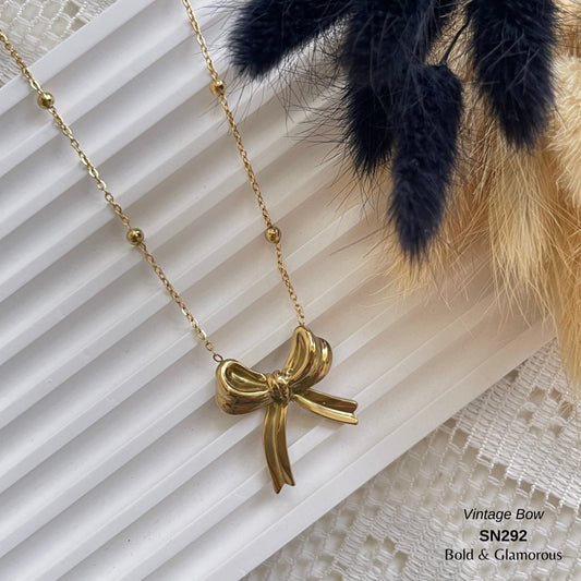 Necklace | SN292 | Vintage Bow