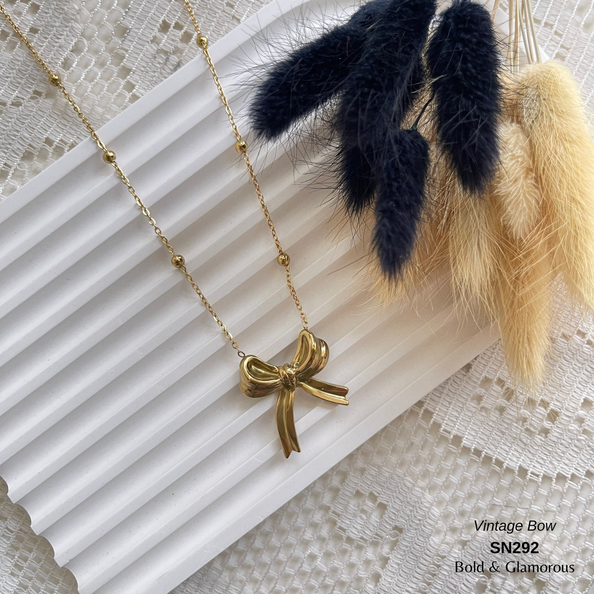 Necklace | SN292 | Vintage Bow
