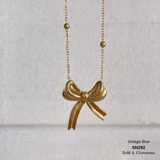 Necklace | SN292 | Vintage Bow
