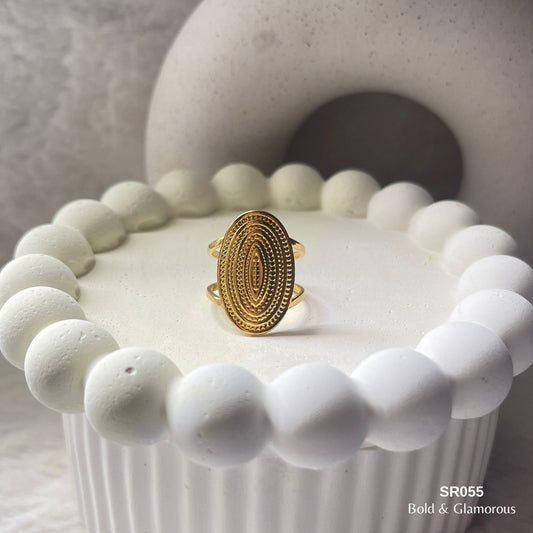Statement Ring | SR055 | Gold