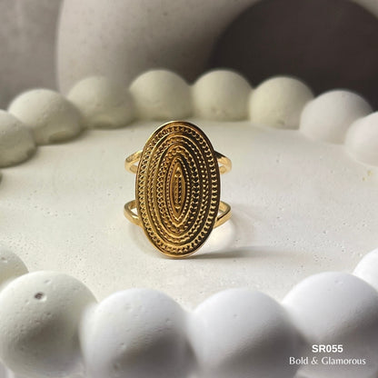 Statement Ring | SR055 | Gold