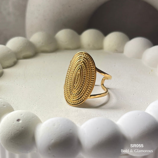 Statement Ring | SR055 | Gold