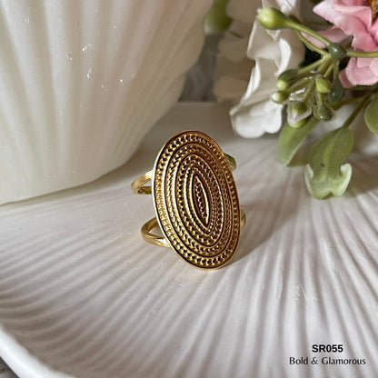 Statement Ring | SR055 | Gold
