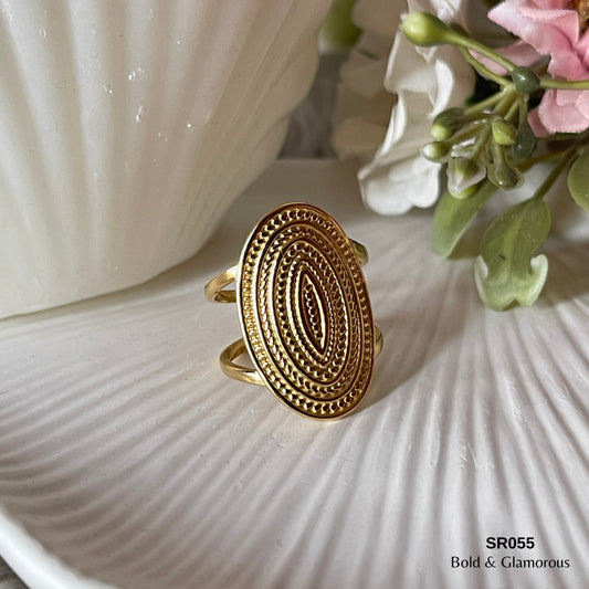 Statement Ring | SR055 | Gold
