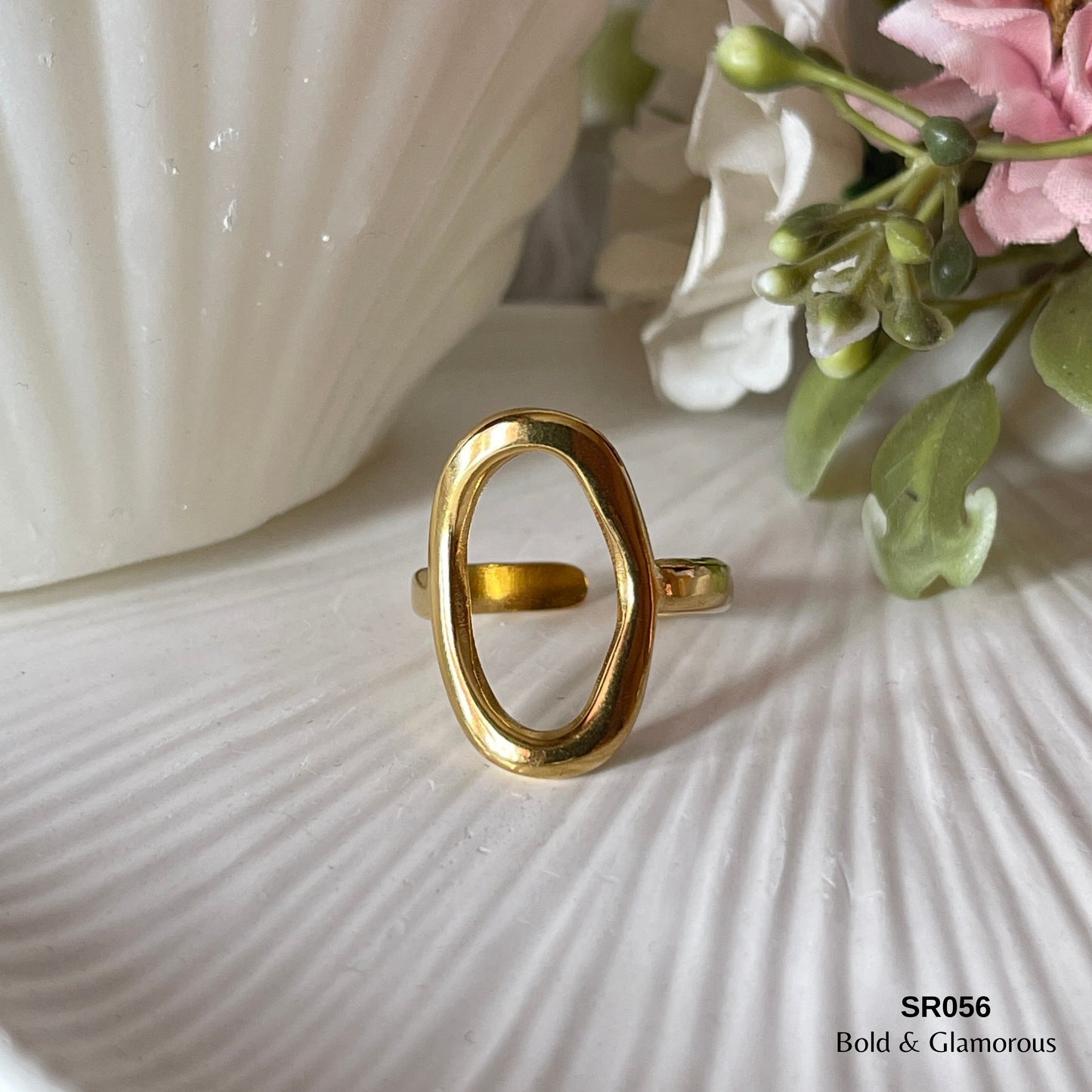 Statement Ring | SR056 | Gold