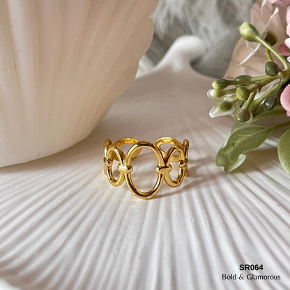 Statement Ring | SR064 | Gold