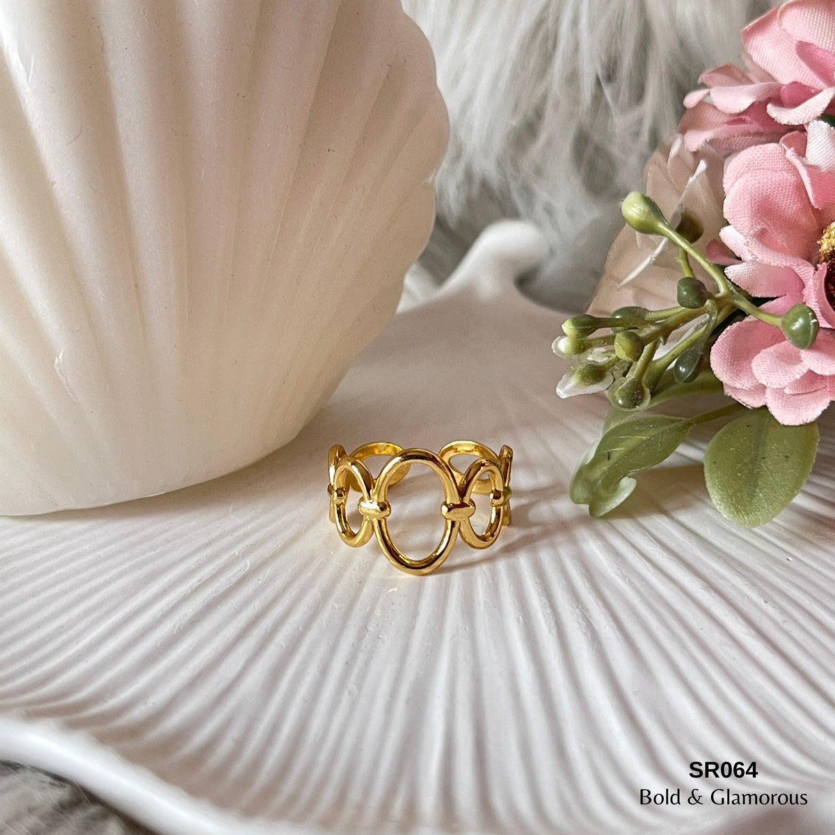 Statement Ring | SR064 | Gold