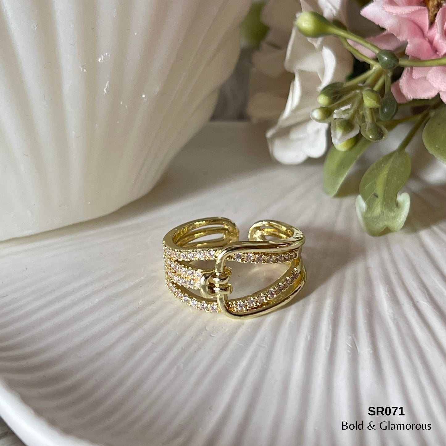 Statement Ring | SR071 | Gold