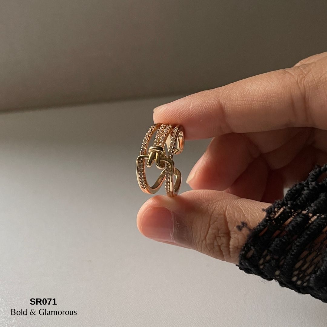 Statement Ring | SR071 | Gold