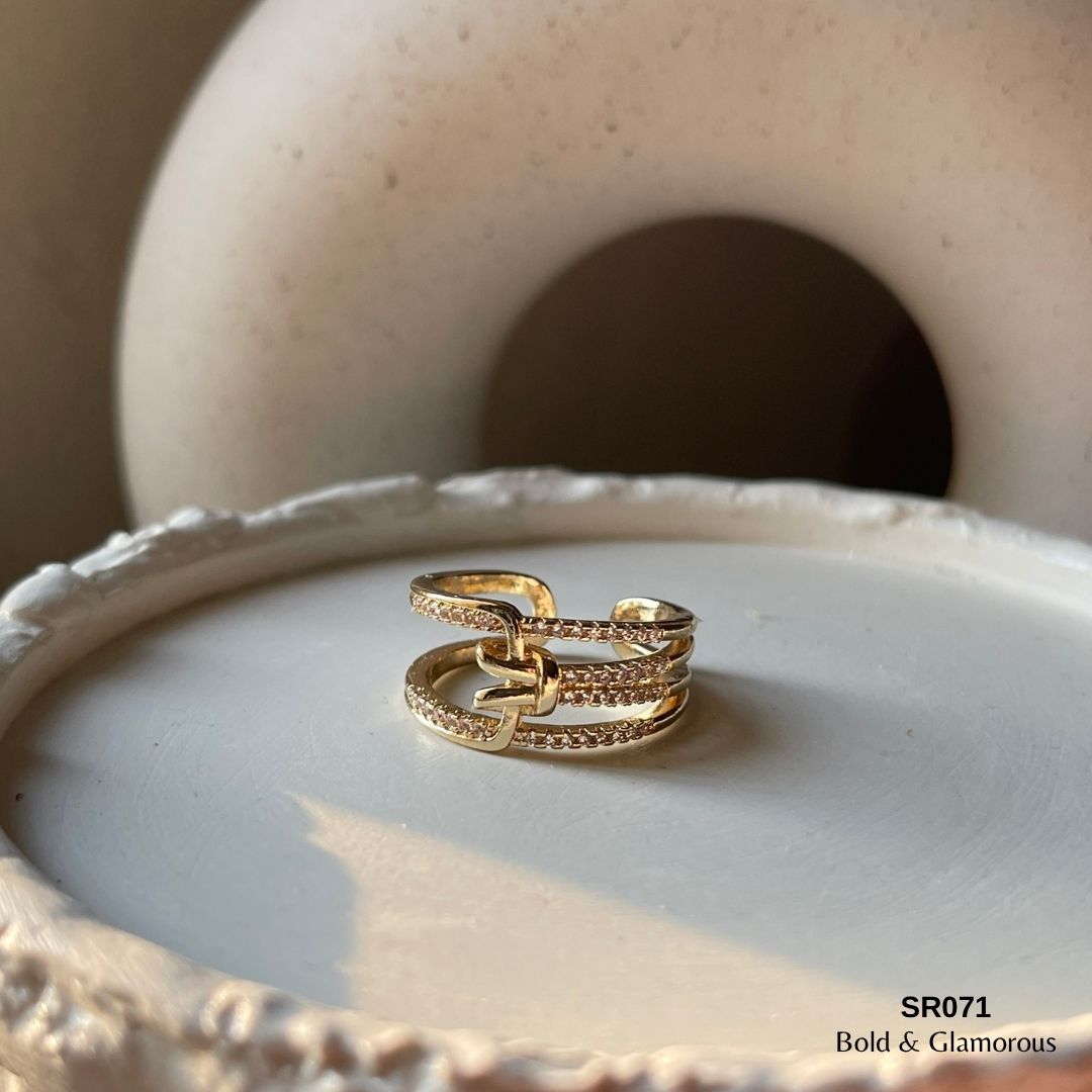 Statement Ring | SR071 | Gold