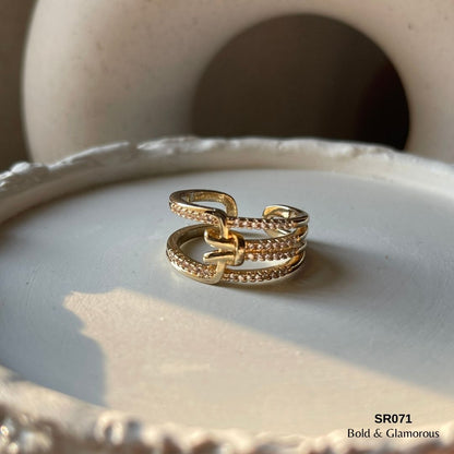Statement Ring | SR071 | Gold
