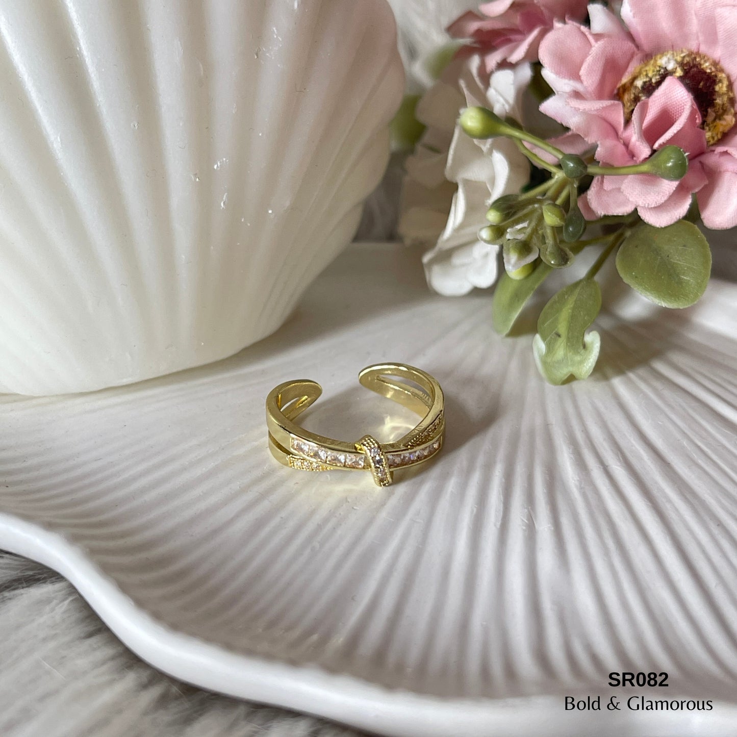 Statement Ring | SR082 | Gold