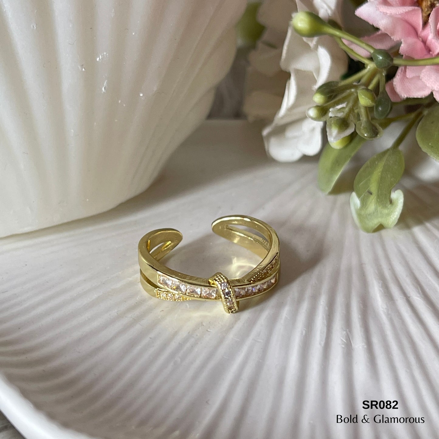 Statement Ring | SR082 | Gold