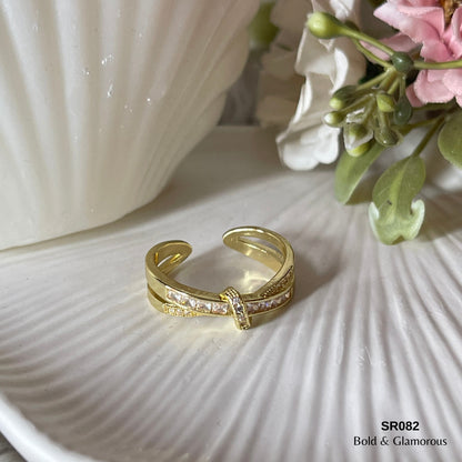 Statement Ring | SR082 | Gold